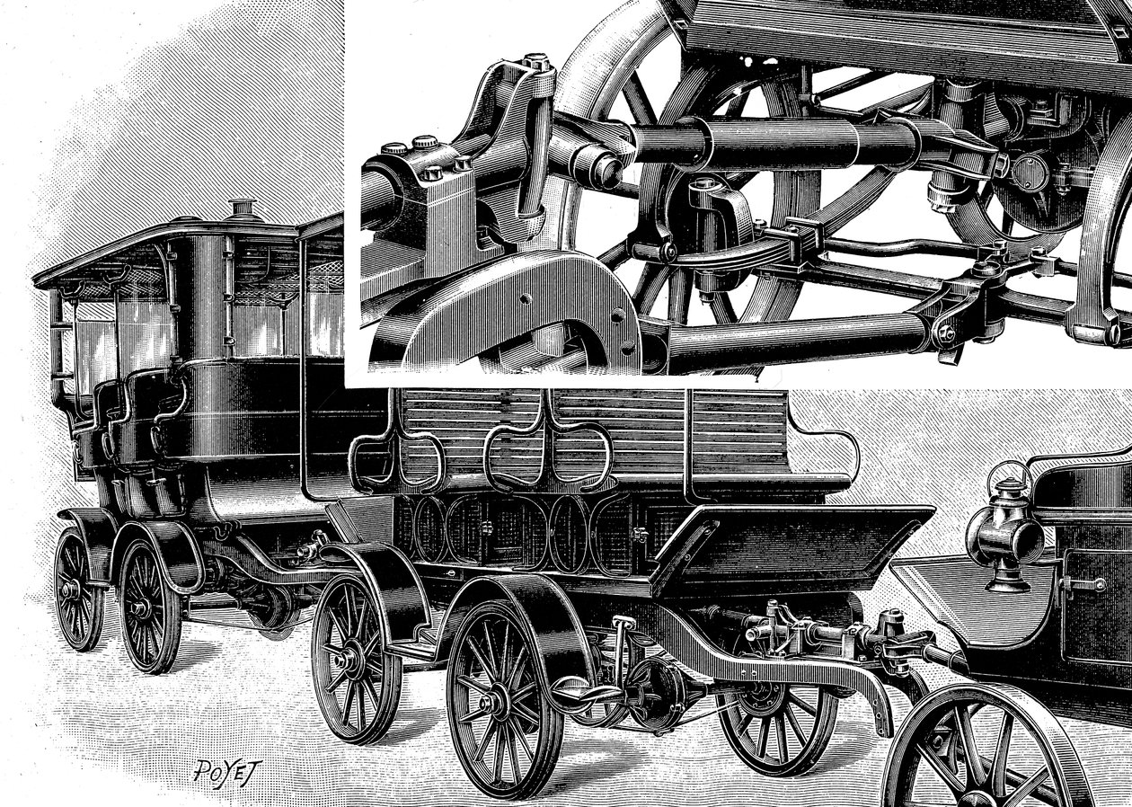 Renards automobile train, montrant l