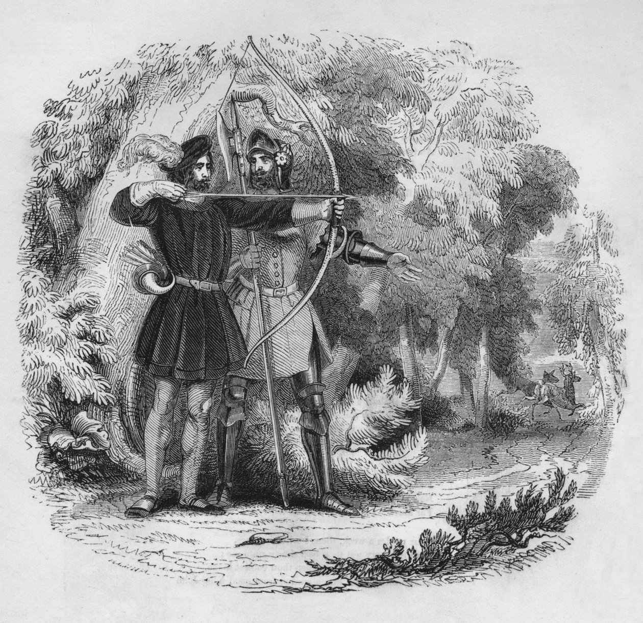 Robin des Bois et Petit Jean, 1845 - Unbekannt
