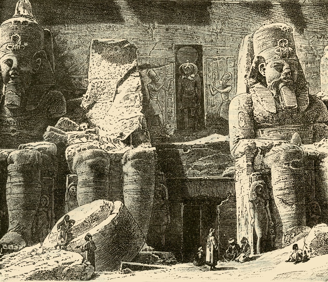 Temples rupestres à Abousimbel, 1890 - Unbekannt