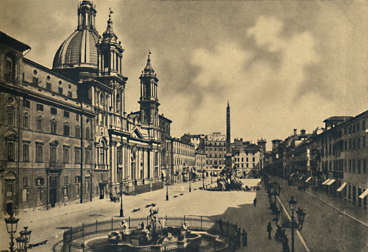 Rome - Circo Agonale - Église de Sainte-Agnès - Fontaines par Bernini, 1910 - Unbekannt