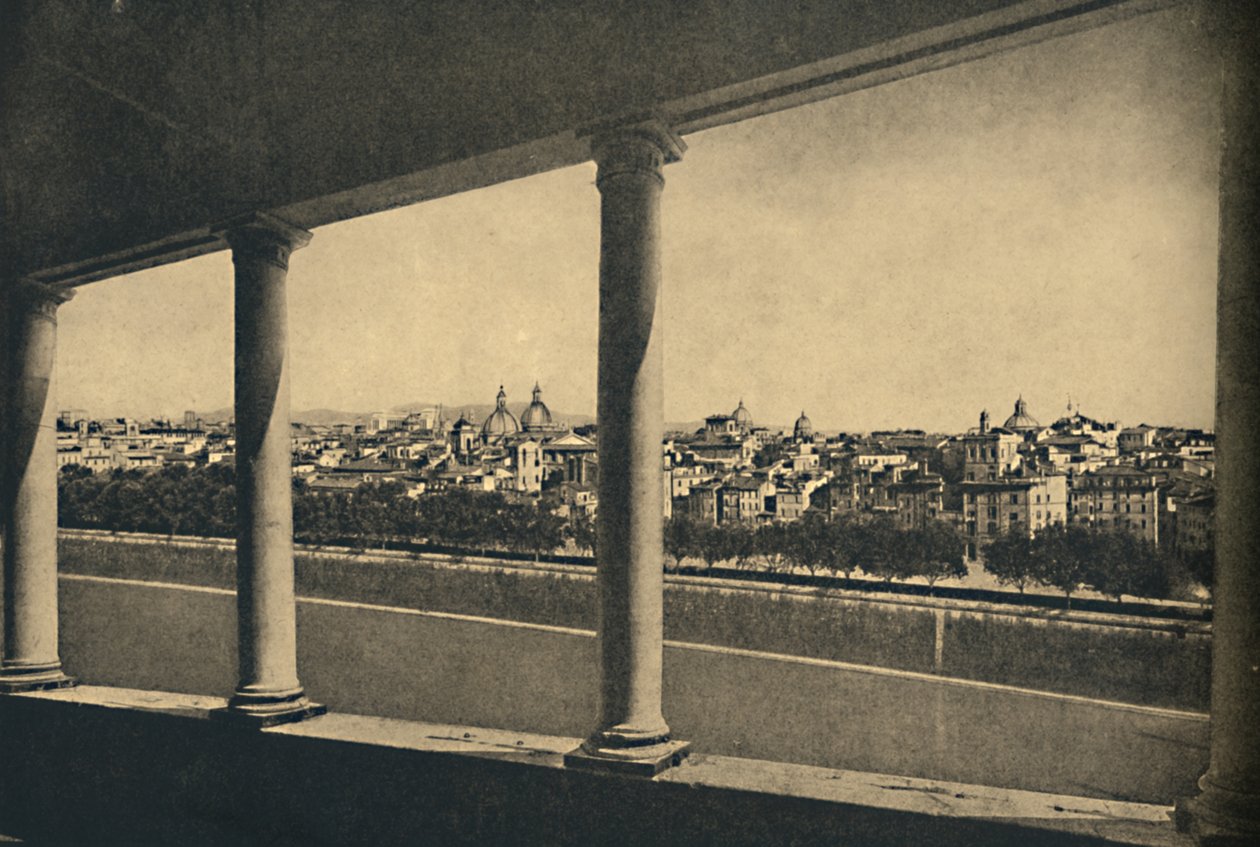 Rome - Vue de la ville depuis la Logia de Bramante au Château Saint-Ange, 1910 - Unbekannt