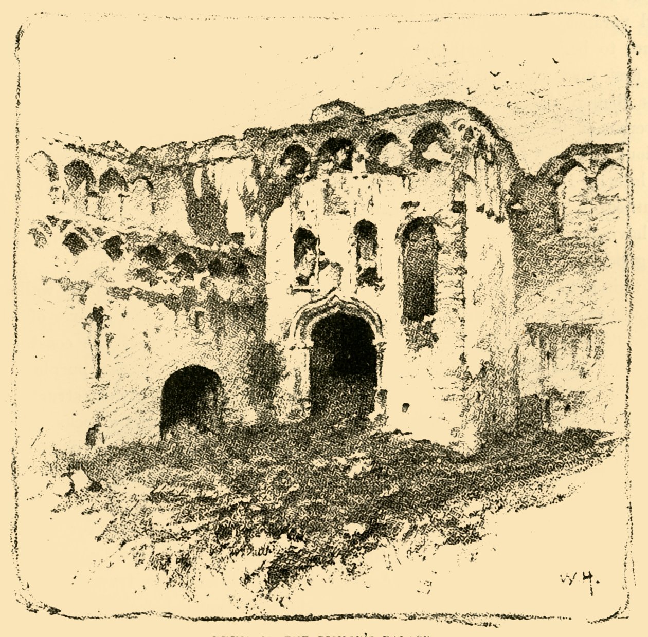 Ruines du palais épiscopal, 1898 - Unbekannt