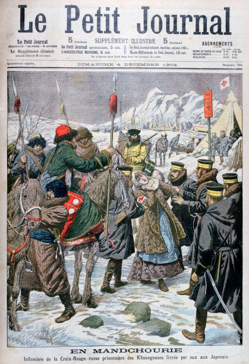Infirmière russe faite prisonnière par les Mandchous remise aux Japonais, Mandchourie, 1904 - Unbekannt