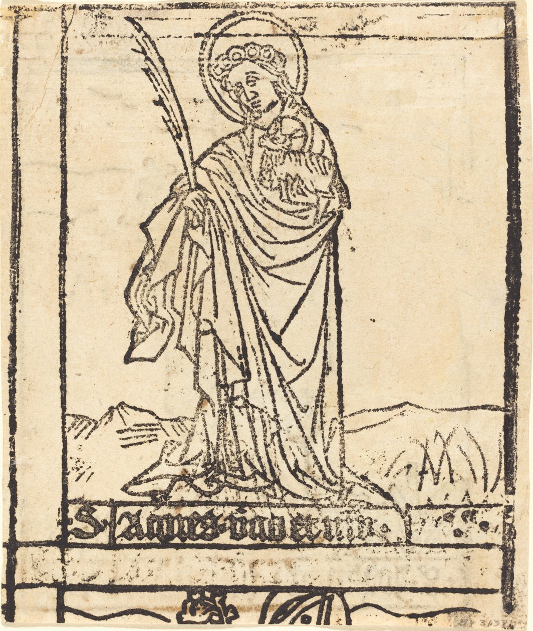 Sainte Agnès [verso] - Unbekannt