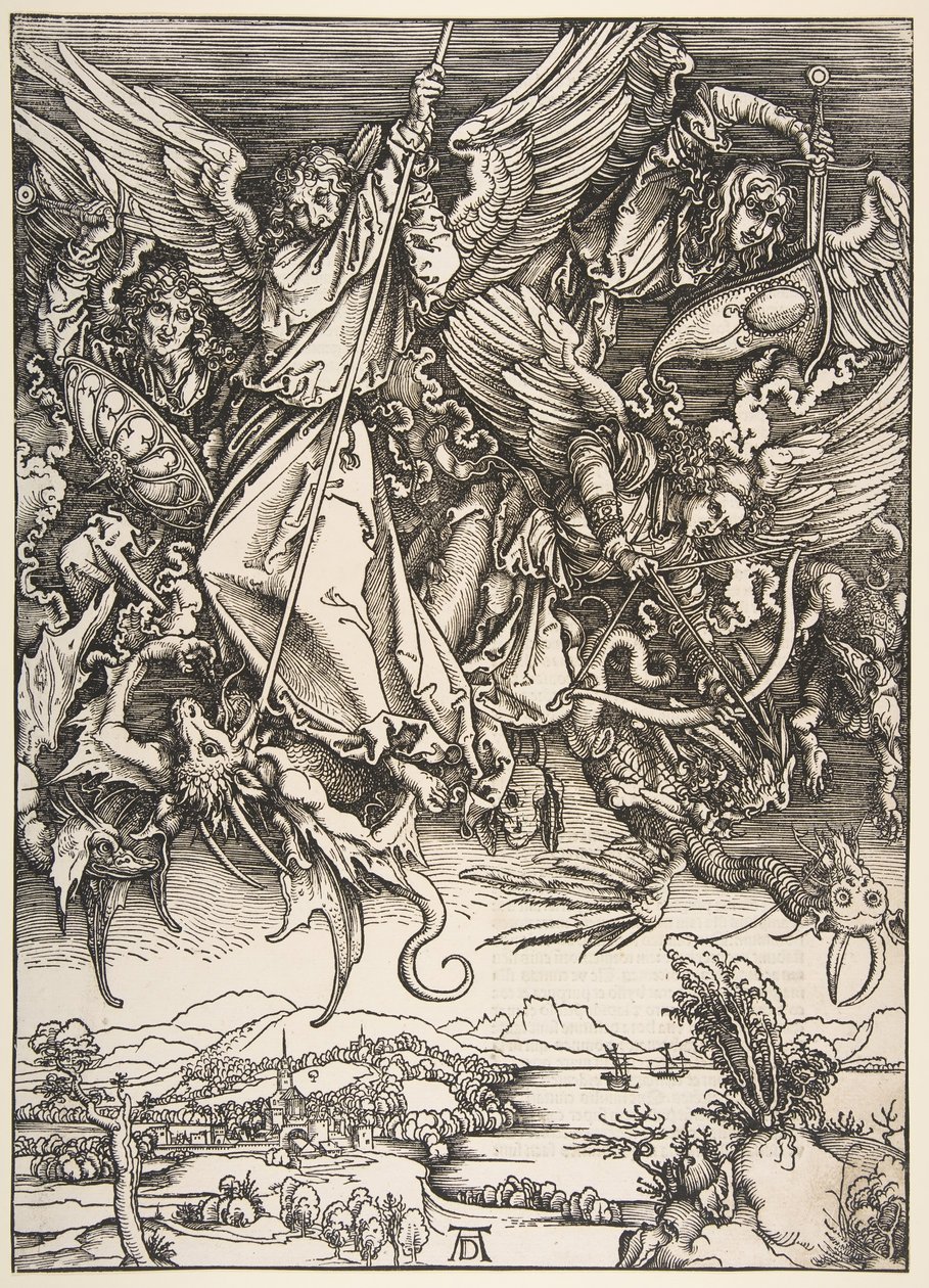 Saint Michel combattant le dragon, de l