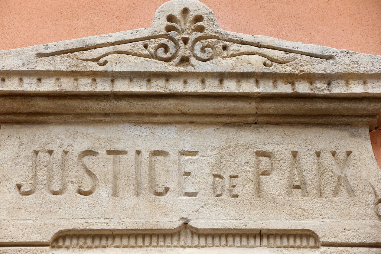 Saint-Tropez, hôtel de ville. Justice et paix, Saint-Tropez, France - Unbekannt