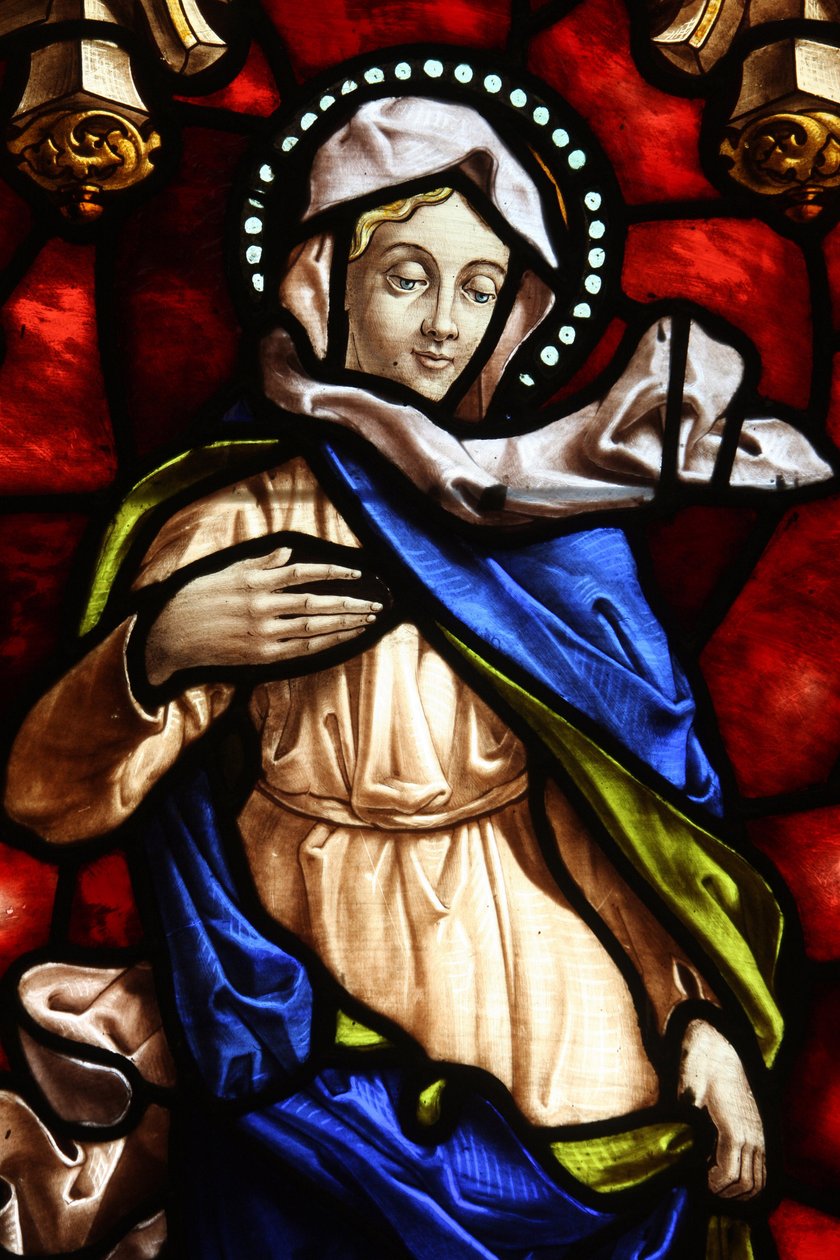Église de San Jeronimo. Vitrail. Vierge Marie, Madrid, Espagne - Unbekannt