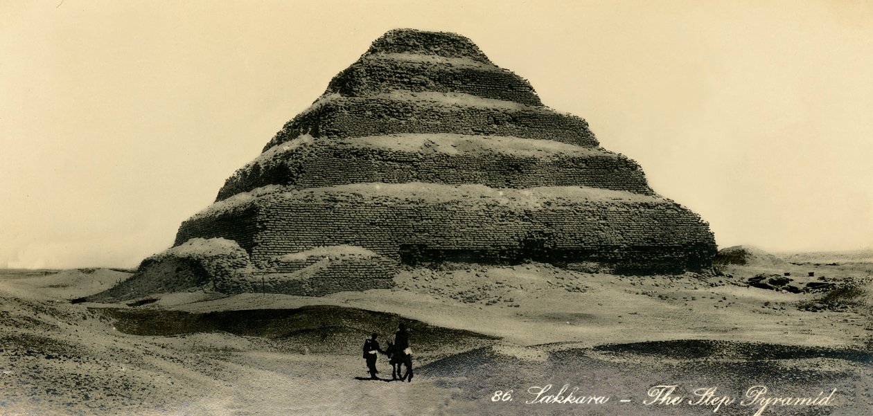 Saqqara - La pyramide à degrés, vers 1918-1939 - Unbekannt