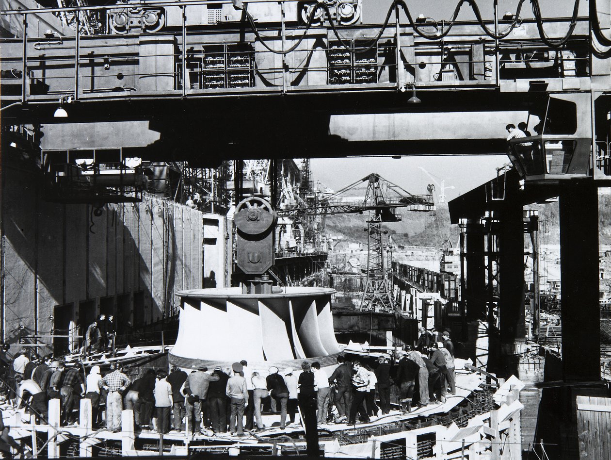 Centrale hydroélectrique de Sayano-Shushenskaya, URSS, années 1970 - Unbekannt