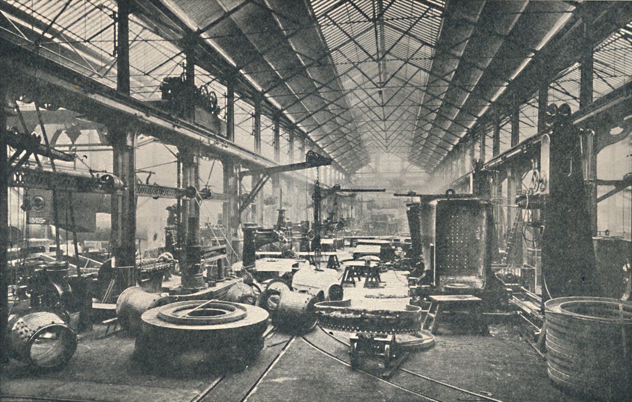 Scène dans un atelier de chaudières, vers 1917 - Unbekannt