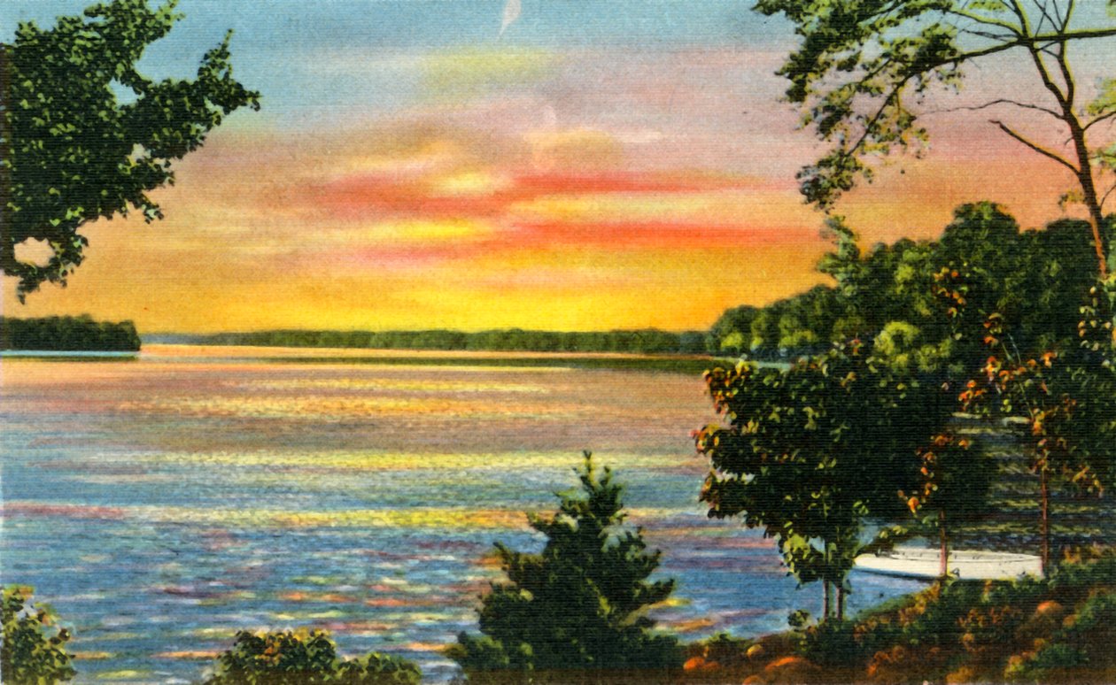 Scène sur le lac Catawba, près de Charlotte, N.C., 1942 - Unbekannt