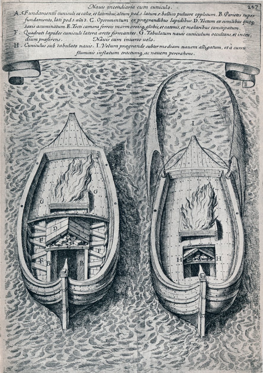 Brûlot du XVIIe siècle, vers 1660 - Unbekannt