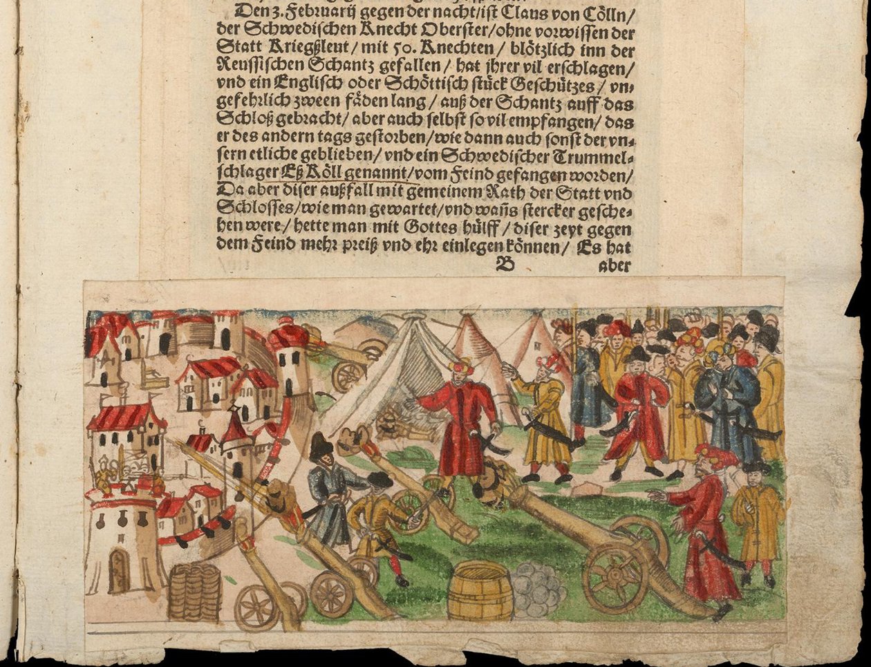 Siège de Reval par les Russes en 1578. De la Sammlung von Nachrichten de Johann Jakob Wicks - Unbekannt