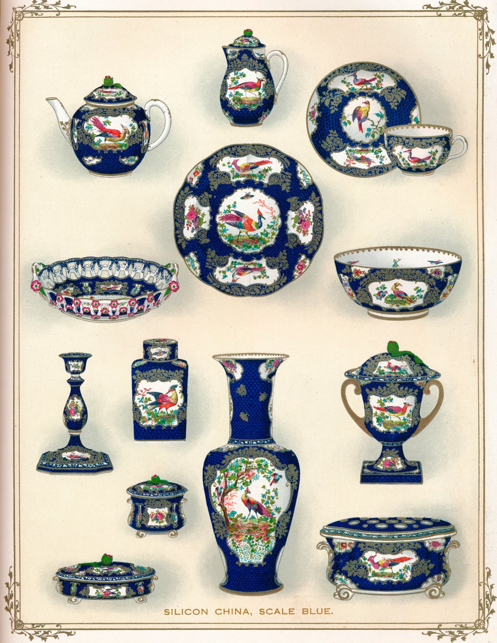 Porcelaine de Chine, échelle bleue, début du 20ème siècle, 1911 - Unbekannt