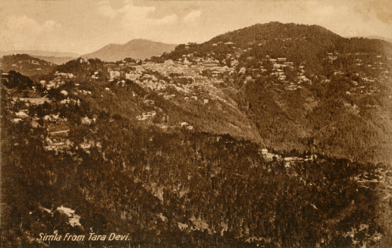 Simla depuis Tara Devi, vers 1918-1939 - Unbekannt