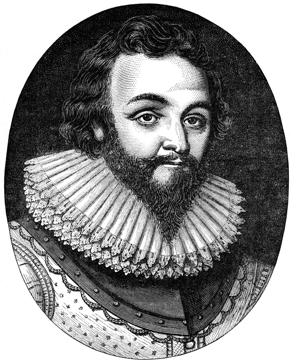 Sir Francis Drake, navigateur et corsaire anglais du 16e siècle, vers 1880 - Unbekannt
