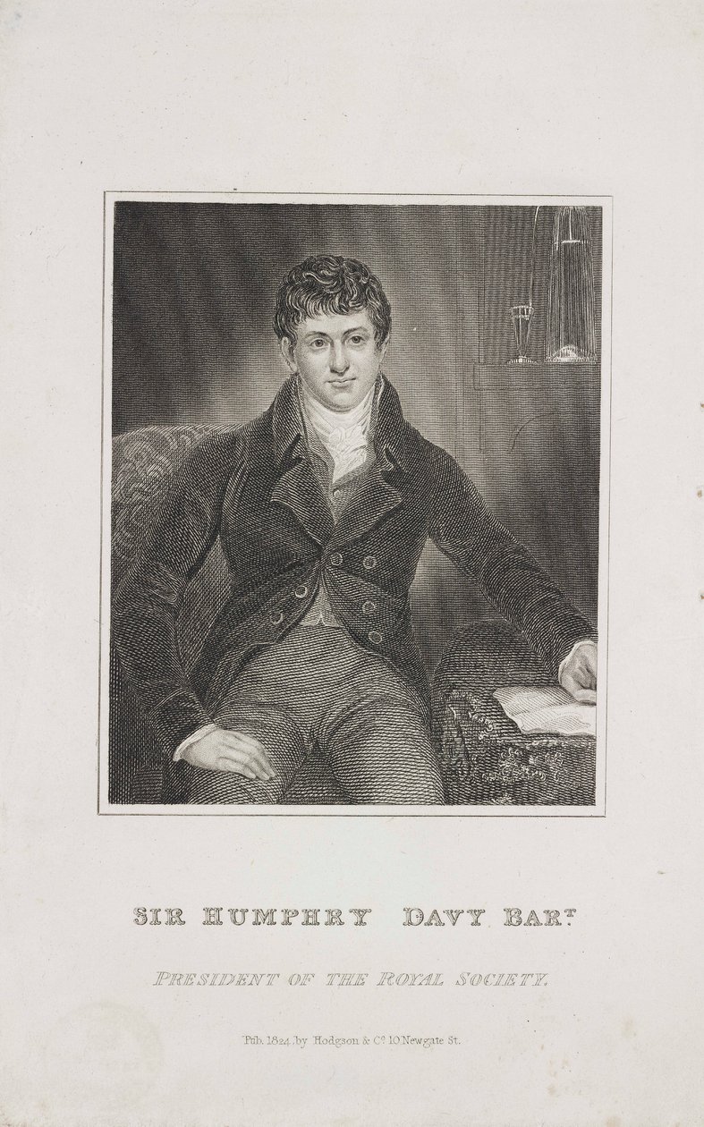 Sir Humphry Davy, chimiste anglais, vers 1824 - Unbekannt