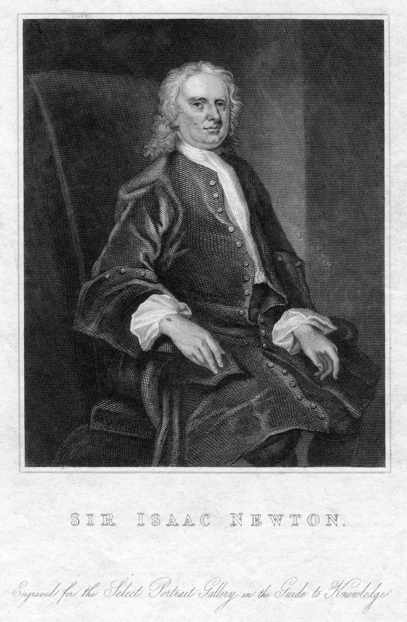 Sir Isaac Newton, mathématicien, astronome et physicien anglais, XIXe siècle - Unbekannt