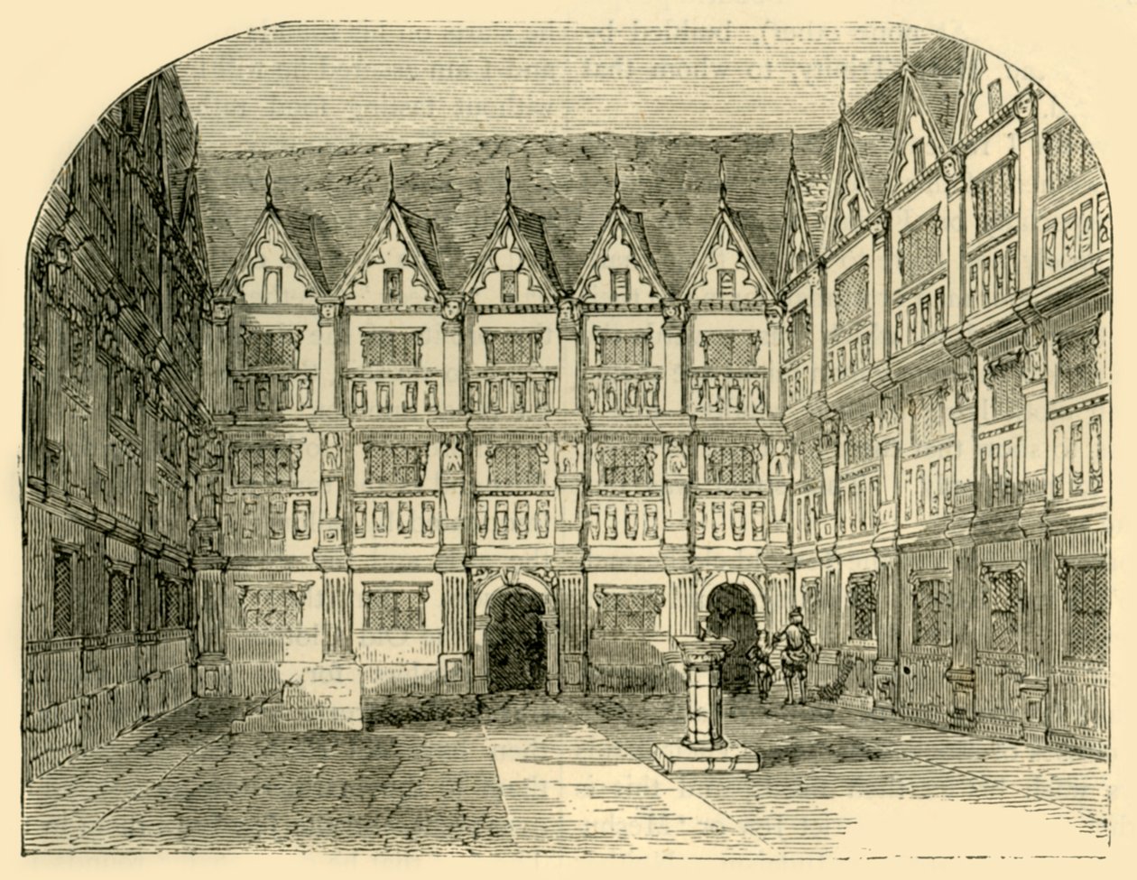 Maison de Sir Thomas Gresham dans Bishopsgate Street, c1872 - Unbekannt