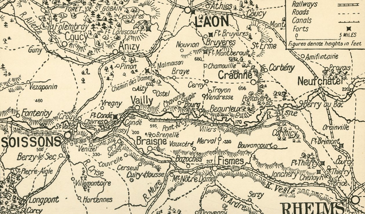 Carte esquisse de la vallée de l