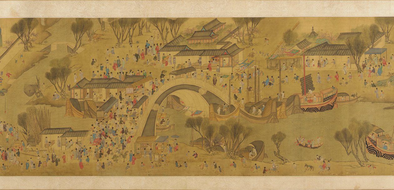 Festival de printemps sur la rivière, dynastie Qing, 18ème siècle - Unbekannt