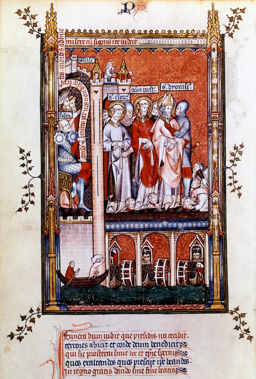 Saint Denis est montré les martyrs, 1317 - Unbekannt