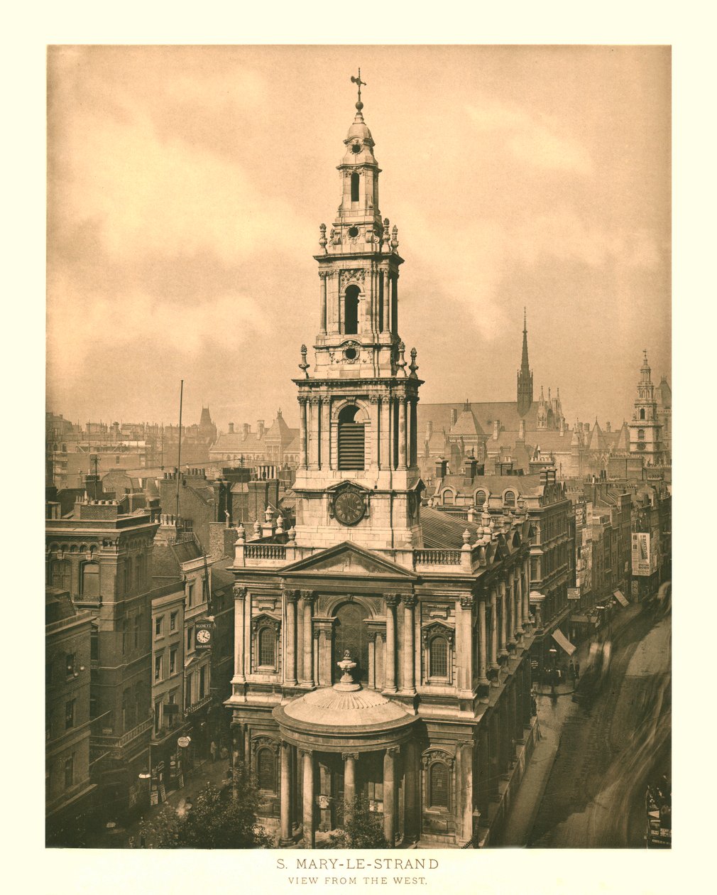 St Mary-le-Strand, Vue de l