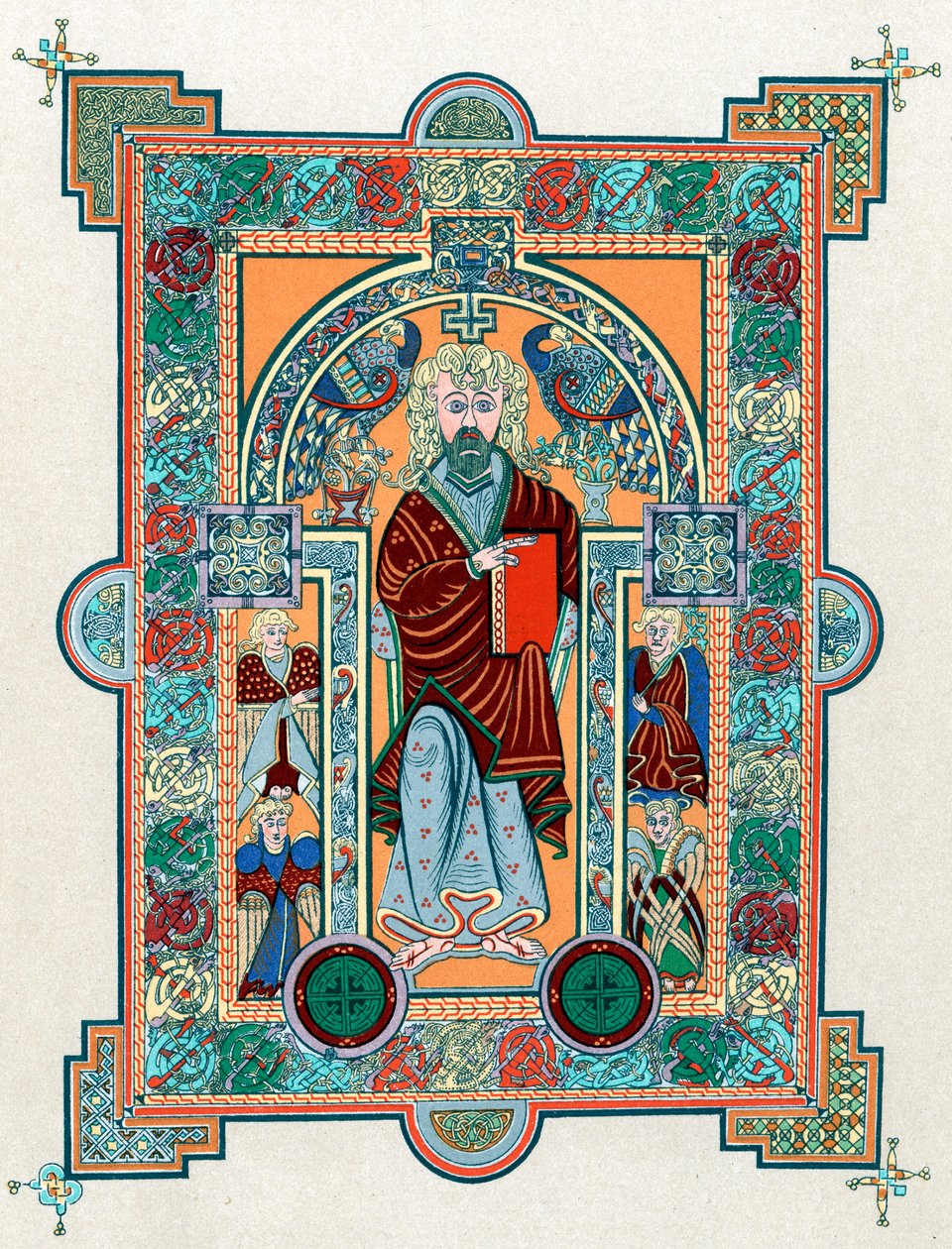 Saint Matthieu du Livre de Kells, vers 800 - Unbekannt