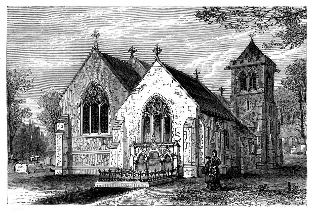 Église Saint-Michel et la tombe de Benjamin Disraeli 1804-1881, fin du 19e siècle - Unbekannt