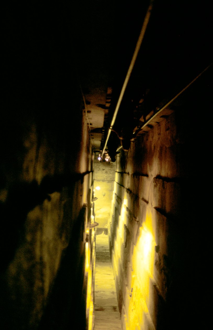 Escalier interne raide à l