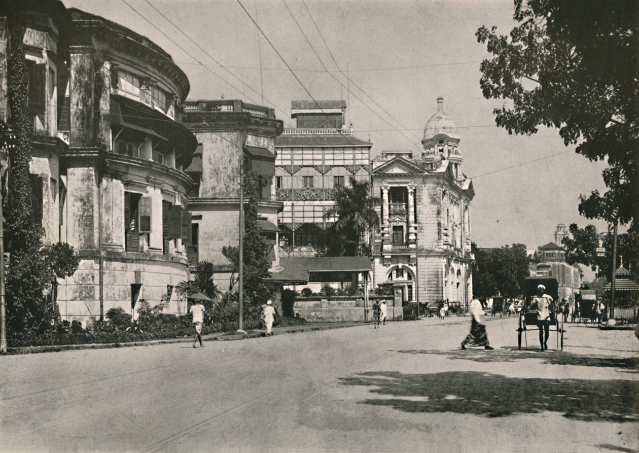 Strand Road, Rangoon. - Bureau de poste, Banque impériale de l