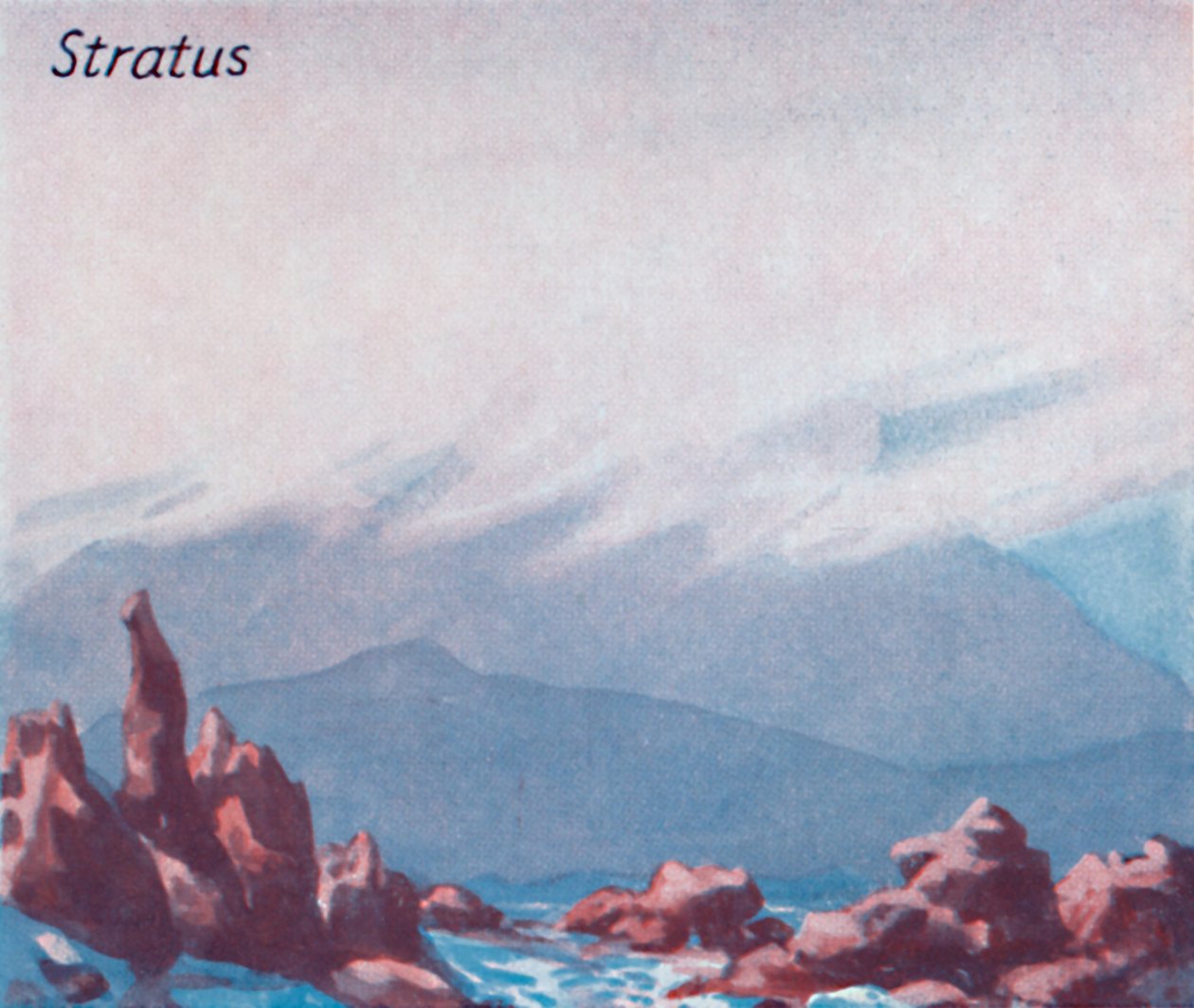 Stratus - Une douzaine des principales formes de nuages dans le ciel, 1935 - Unbekannt