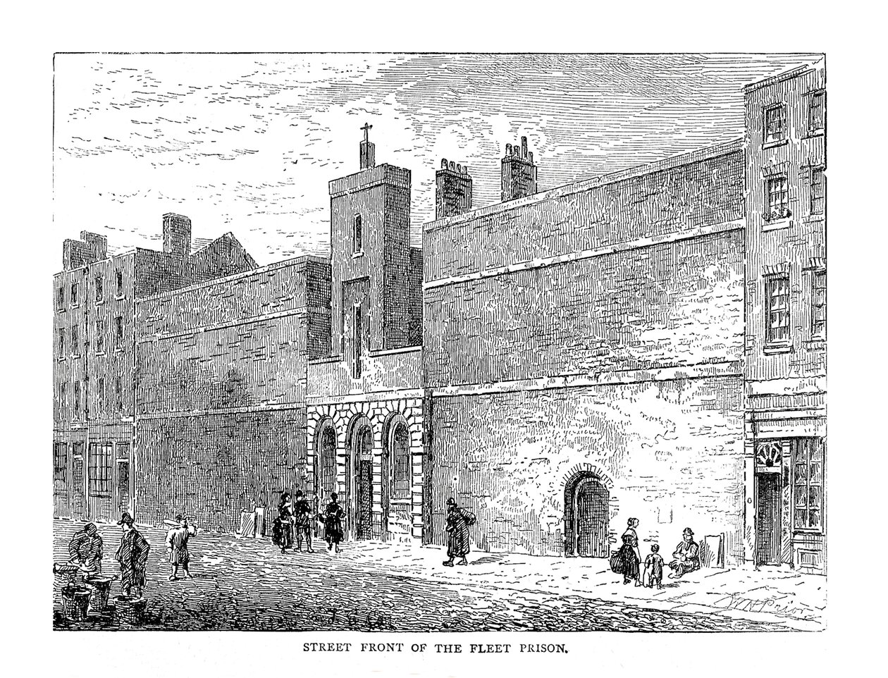 Façade de la prison de la flotte, 1878 - Unbekannt