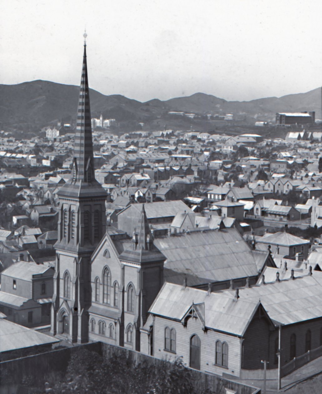Te Aro, depuis Terrace, Wellington, fin 19e-début 20e siècle - Unbekannt