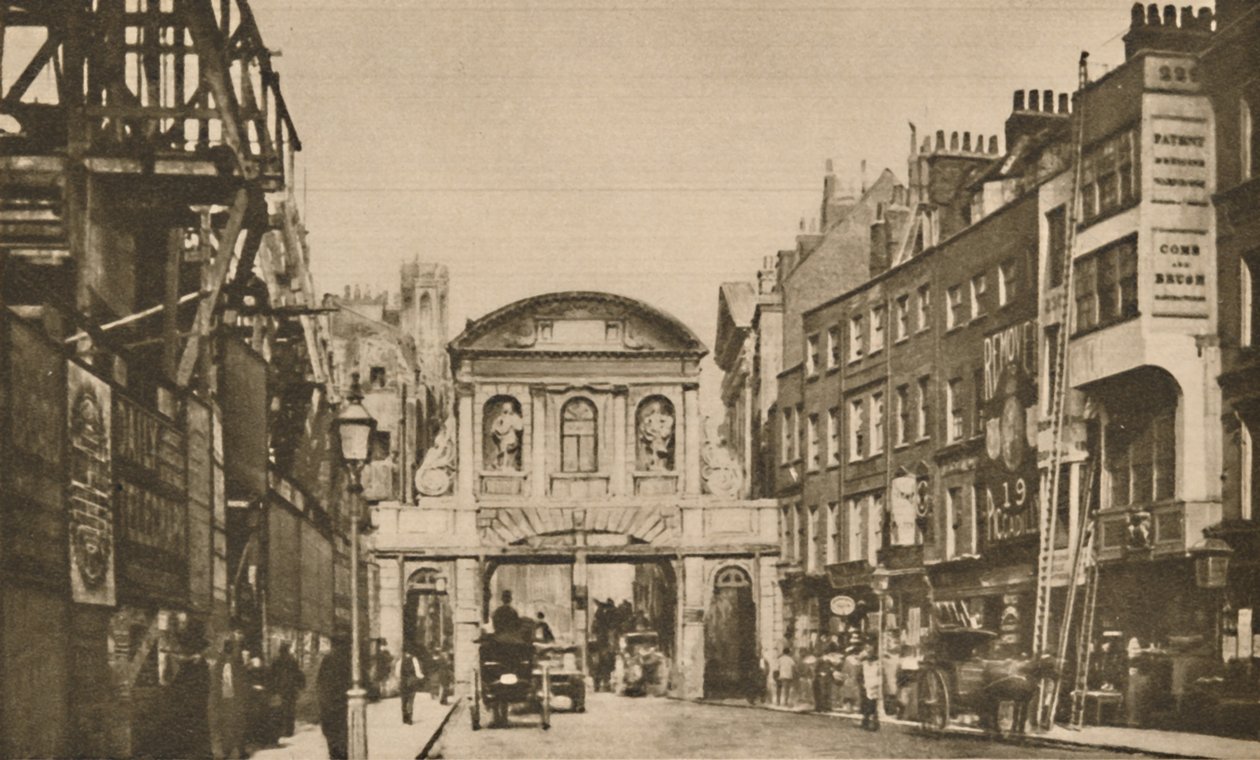 Temple Bar : La frontière de la ville dans le Strand en 1878, vers 1935 - Unbekannt