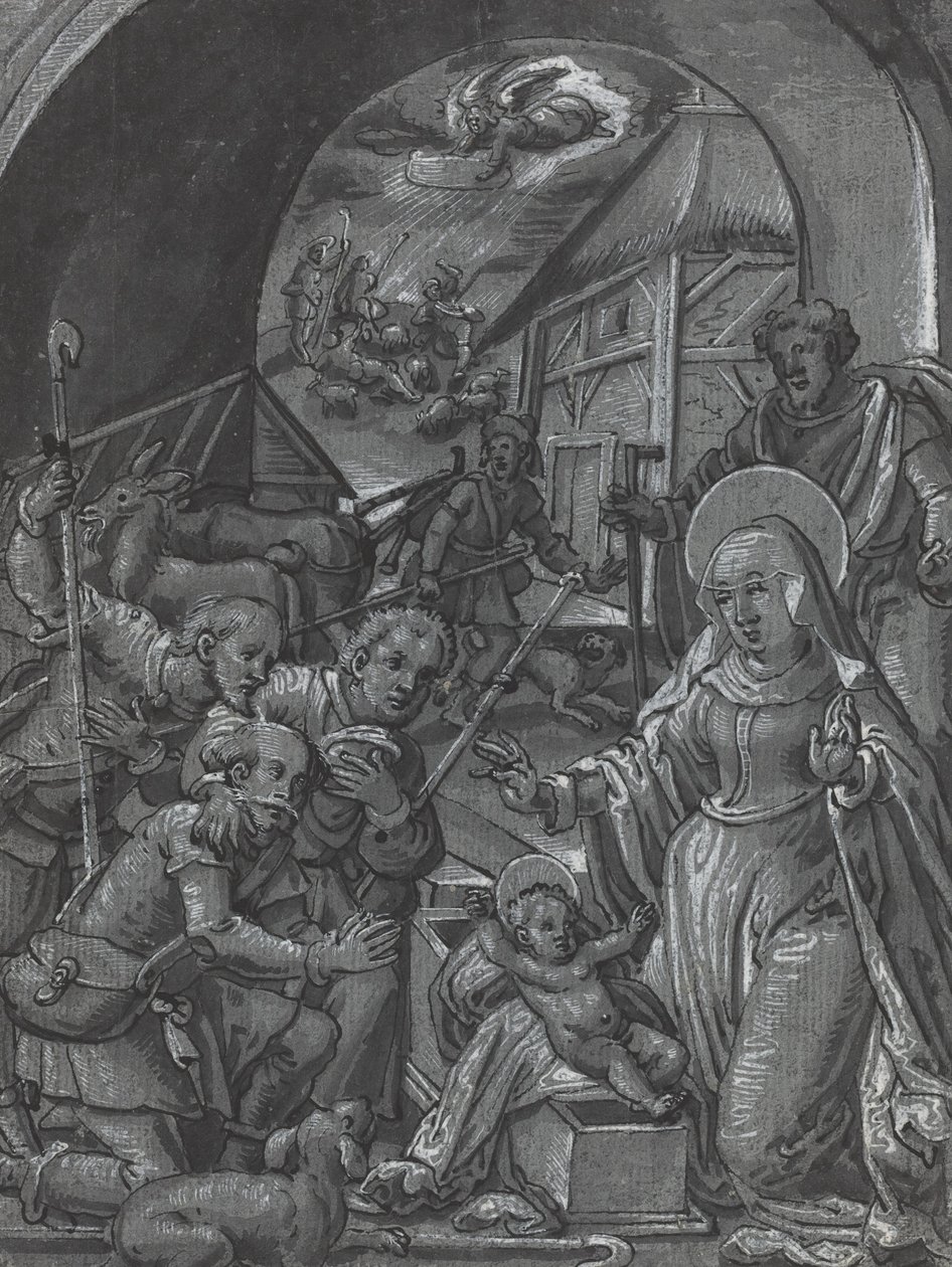 La naissance du Christ [verso], vers 1600 - Unbekannt