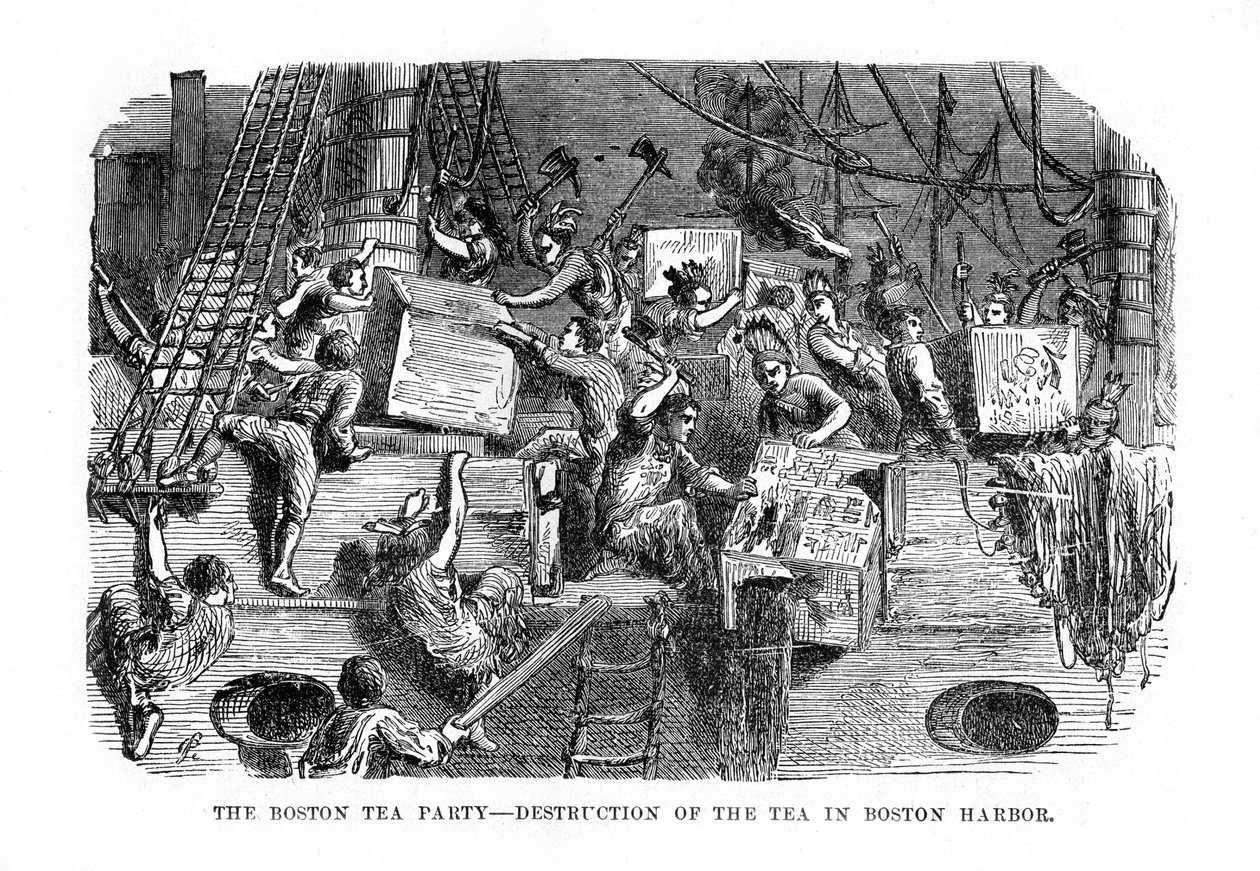 La Boston Tea Party, 16 décembre 1773 - Unbekannt