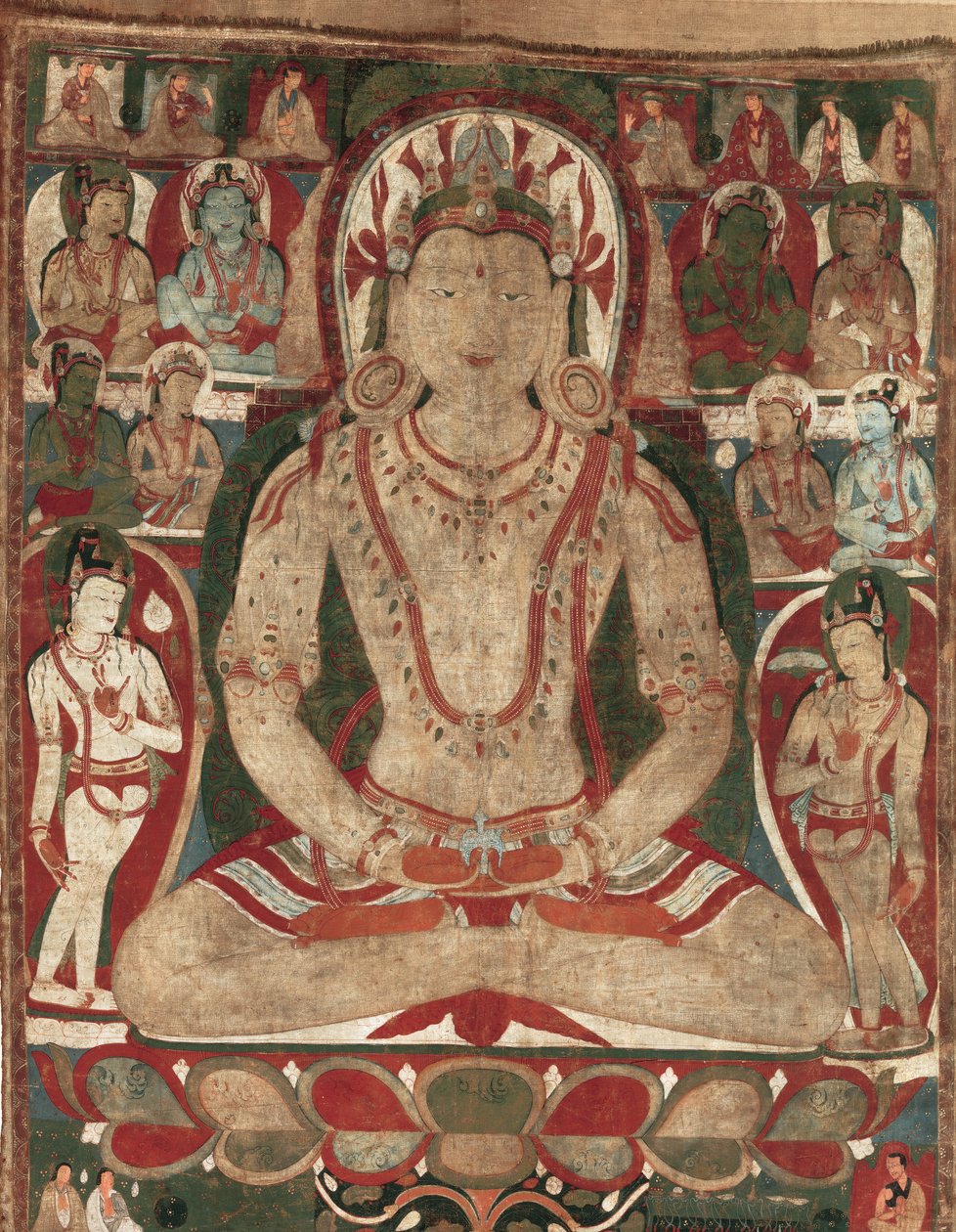 Le Bouddha Amitayus Assisté de Bodhisattvas - Unbekannt