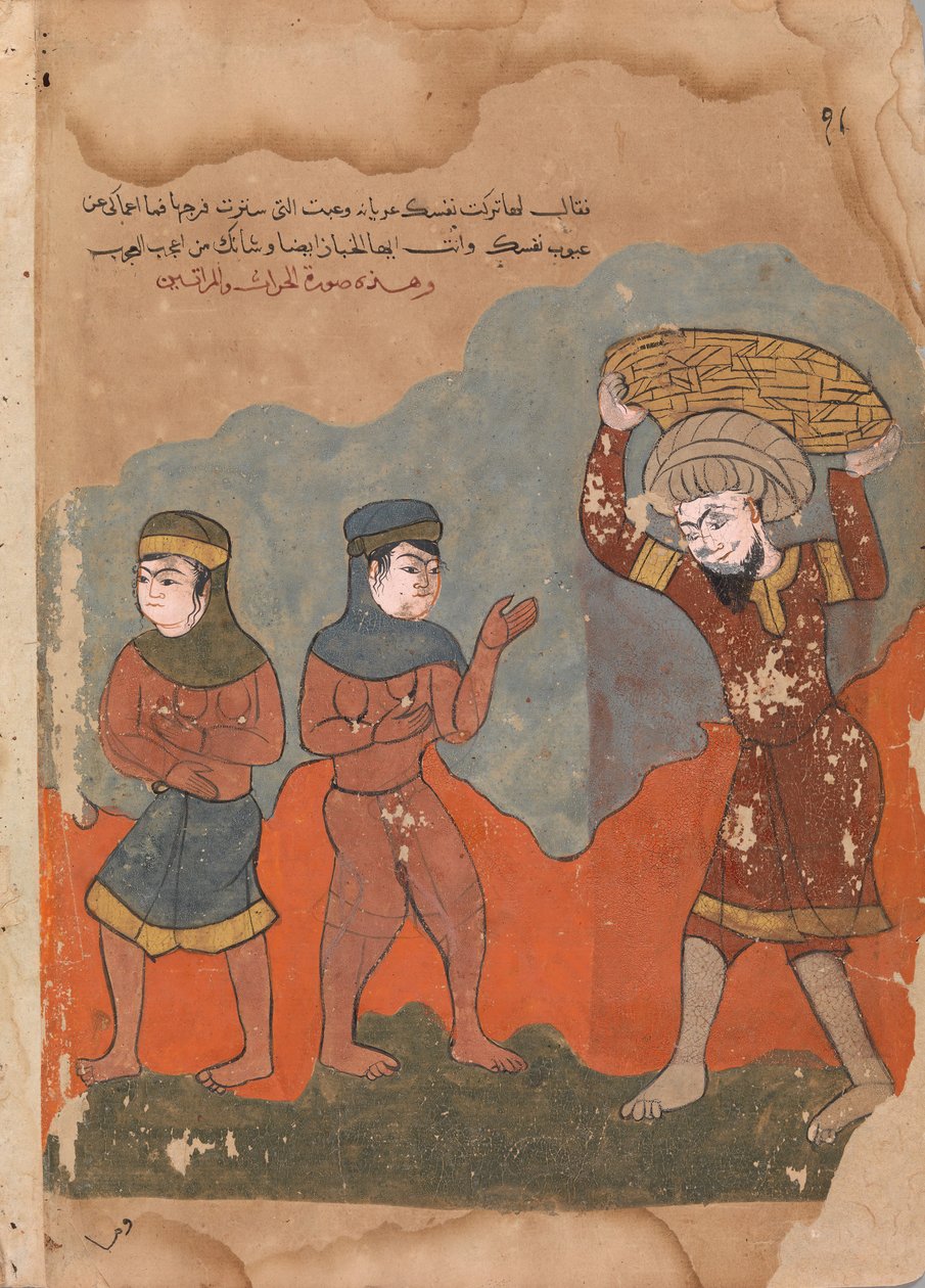 Le paysan captif avec ses deux épouses, Folio d