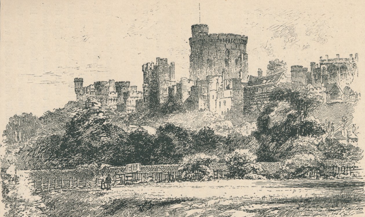 Le Château depuis la rive du Berkshire, 1895 - Unbekannt