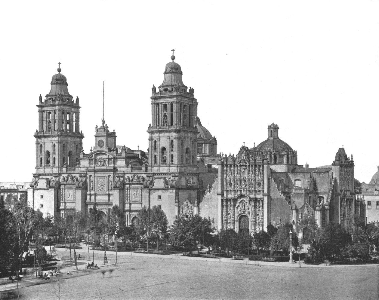 La cathédrale, Mexico, Mexique, vers 1900 - Unbekannt