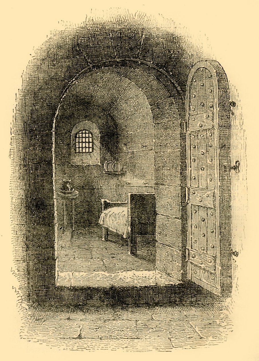 La cellule des condamnés à Newgate, vers 1872 - Unbekannt
