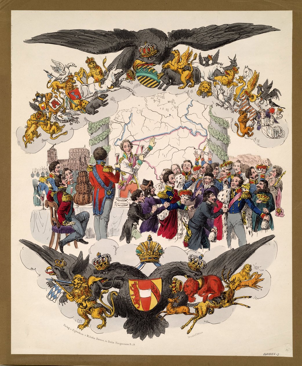 Caricature du Congrès de Vienne, 1815 - Unbekannt