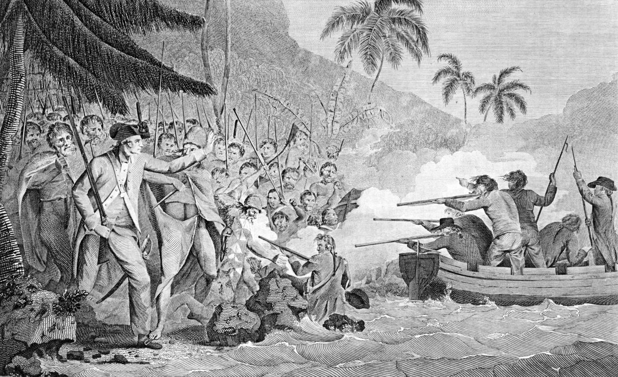 La mort du capitaine James Cook le 14 février 1779, 1784 - Unbekannt