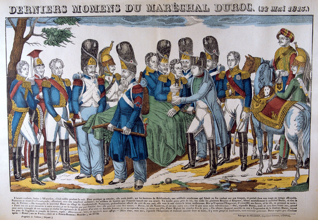 La mort du maréchal Duroc, 22 mai 1813, 19ème siècle - Unbekannt