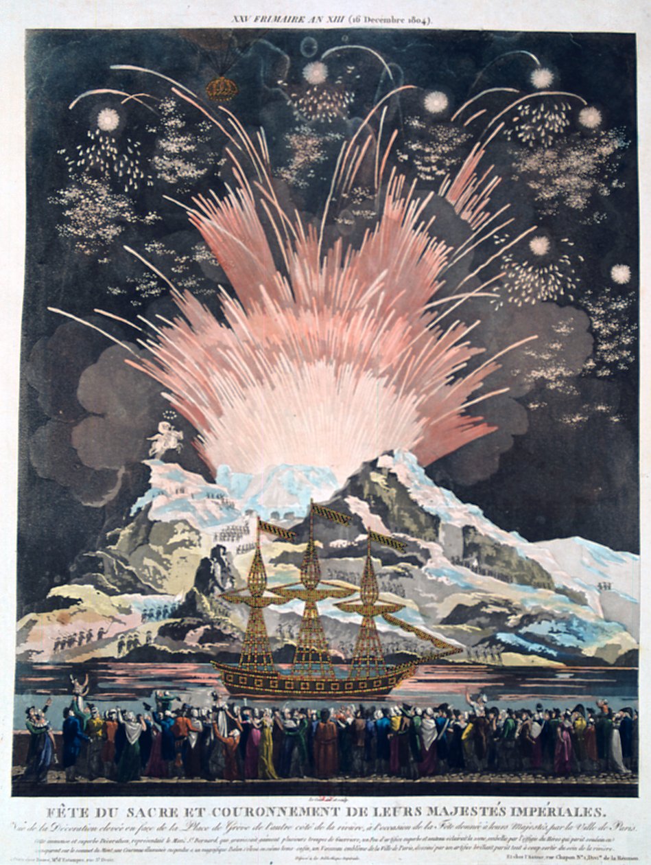 Les festivités du couronnement, Paris, 2 décembre 1804, XIXe siècle - Unbekannt