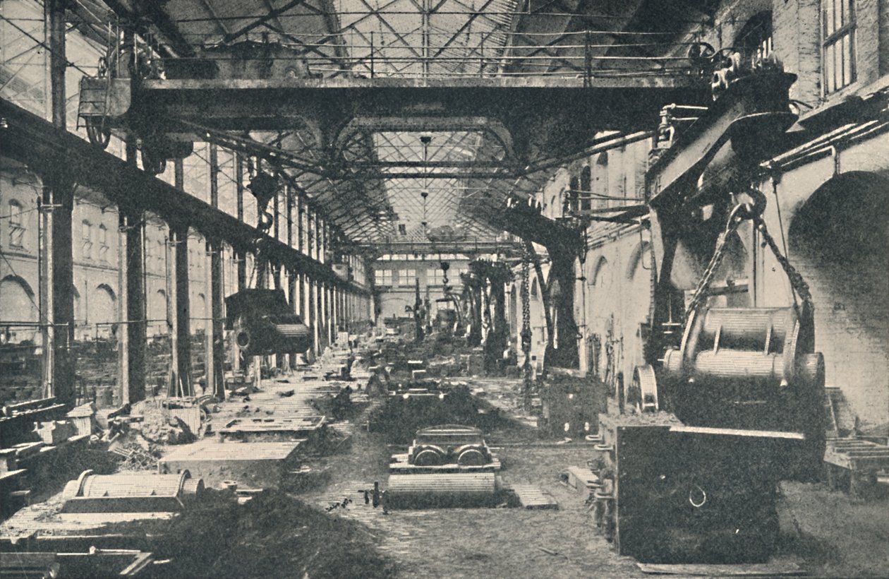 La fonderie aux ateliers de Swindon, vers 1917 - Unbekannt