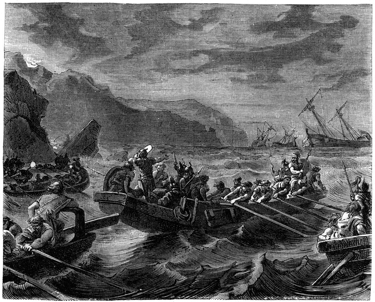 Les Francs traversant la mer déchaînée, 1882-1884 - Unbekannt