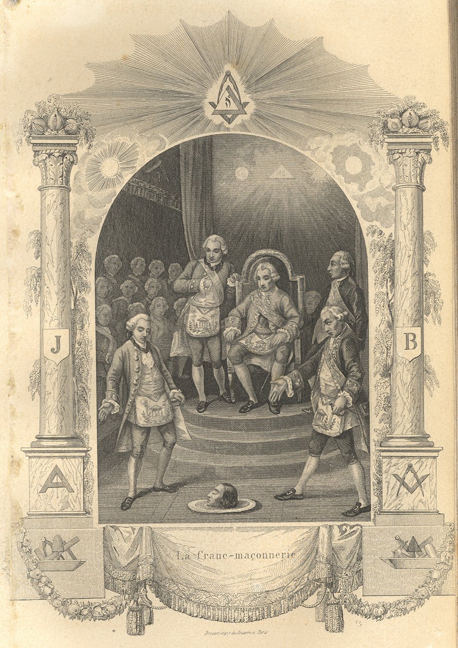 Cérémonie des francs-maçons français, 1844 - Unbekannt