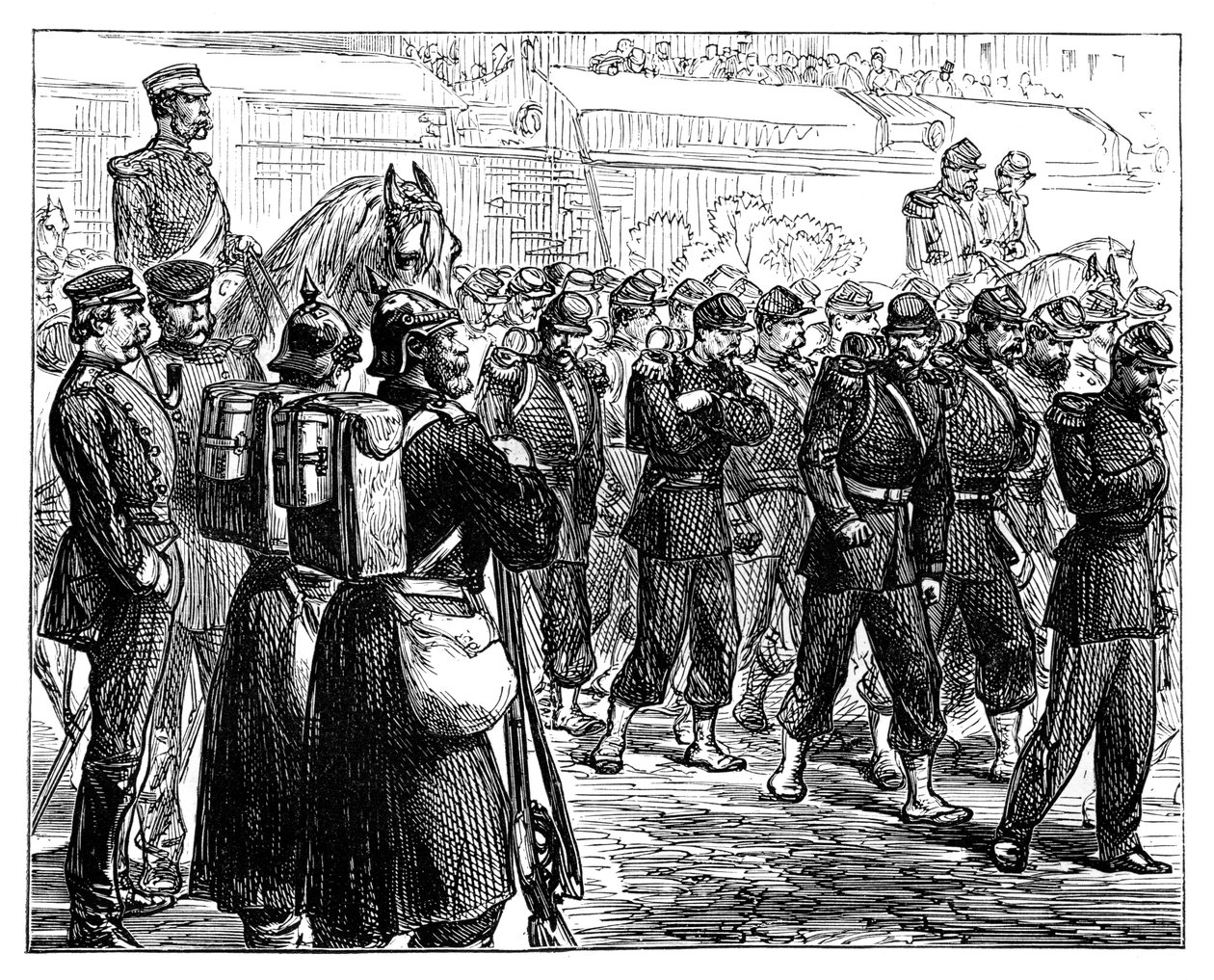 Les Troupes Françaises quittant Metz - Unbekannt